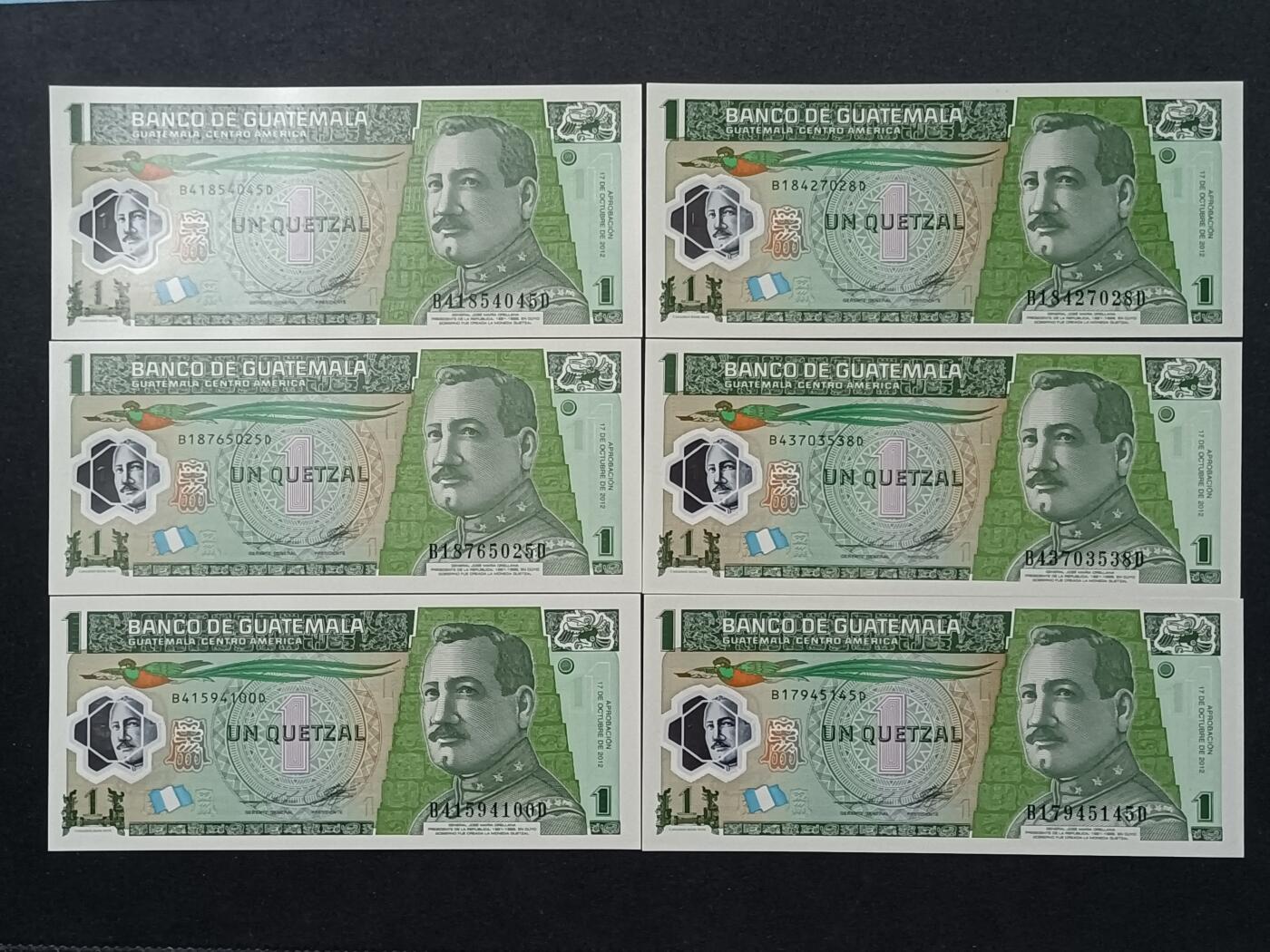 【游宝拍卖】乙巳蛇年89期 全场包邮 六六大顺特别场 危地马拉🇬🇹 UNC/AU