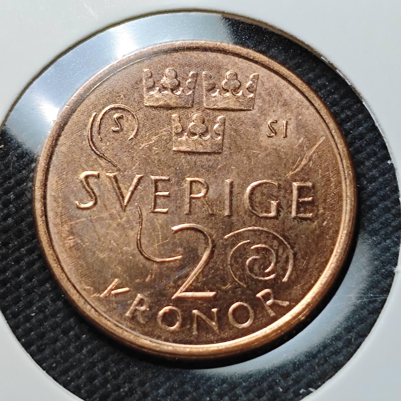 KK钱币收藏小铺  第373场  2月预留时间 周末发货  瑞典2克朗