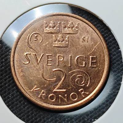 KK钱币收藏小铺  第373场  2月预留时间 周末发货 -  瑞典2克朗