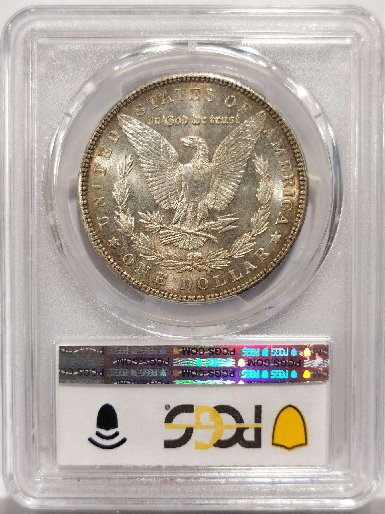 博洋堂藏家专场系列之美国钱币白金之夜专场暨第148期（全场包邮） PCGS MS63 美国1904 摩根 与1903年类似 作为摩根银元连续生产的最后一年 这批银币在法案中被大量熔毁 留存好品凤毛麟角 麦稀奇首见稀有版别 双面覆盖迷人老包浆 品相完美 绝佳的收藏品