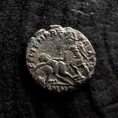 【良泉】第41期【自动场】11月27日晚19.30点开拍！86组，西方古代钱币专场 - 公元337-361年【古罗马】君士坦提乌斯二世，重新幸福时光铜币，2.15克