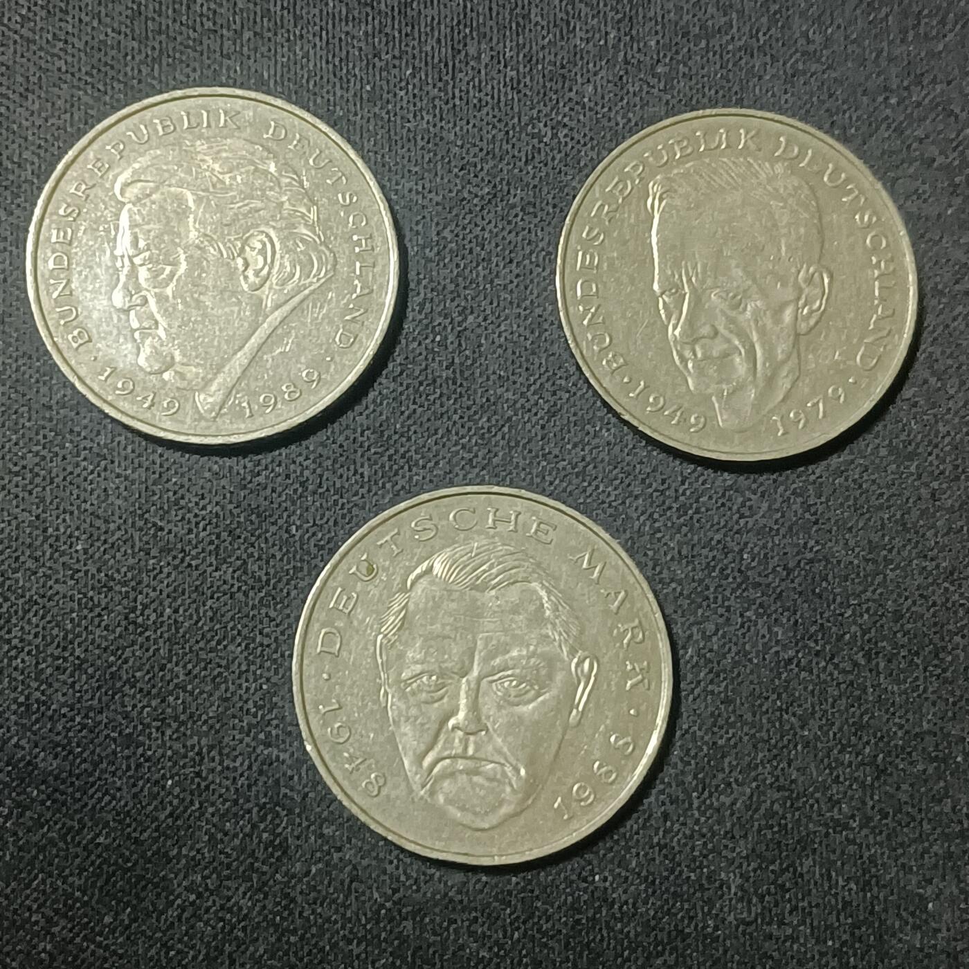 【游宝拍卖】乙巳蛇年90期 全场包邮 第三季收官场 德国🇩🇪 1990年2马克纪念币 J-汉堡铸币厂