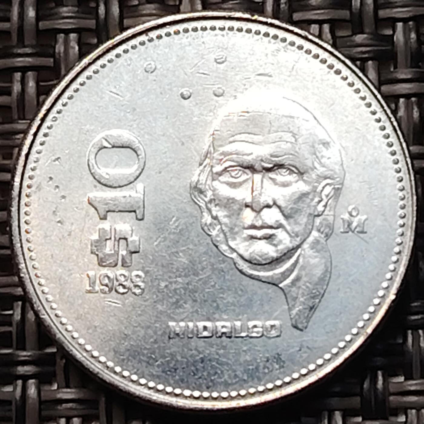 布加迪🐬～世界钱币(上海)🌾第 260 期 /  各国套币和散币 墨西哥🇲🇽 1988年 10比索