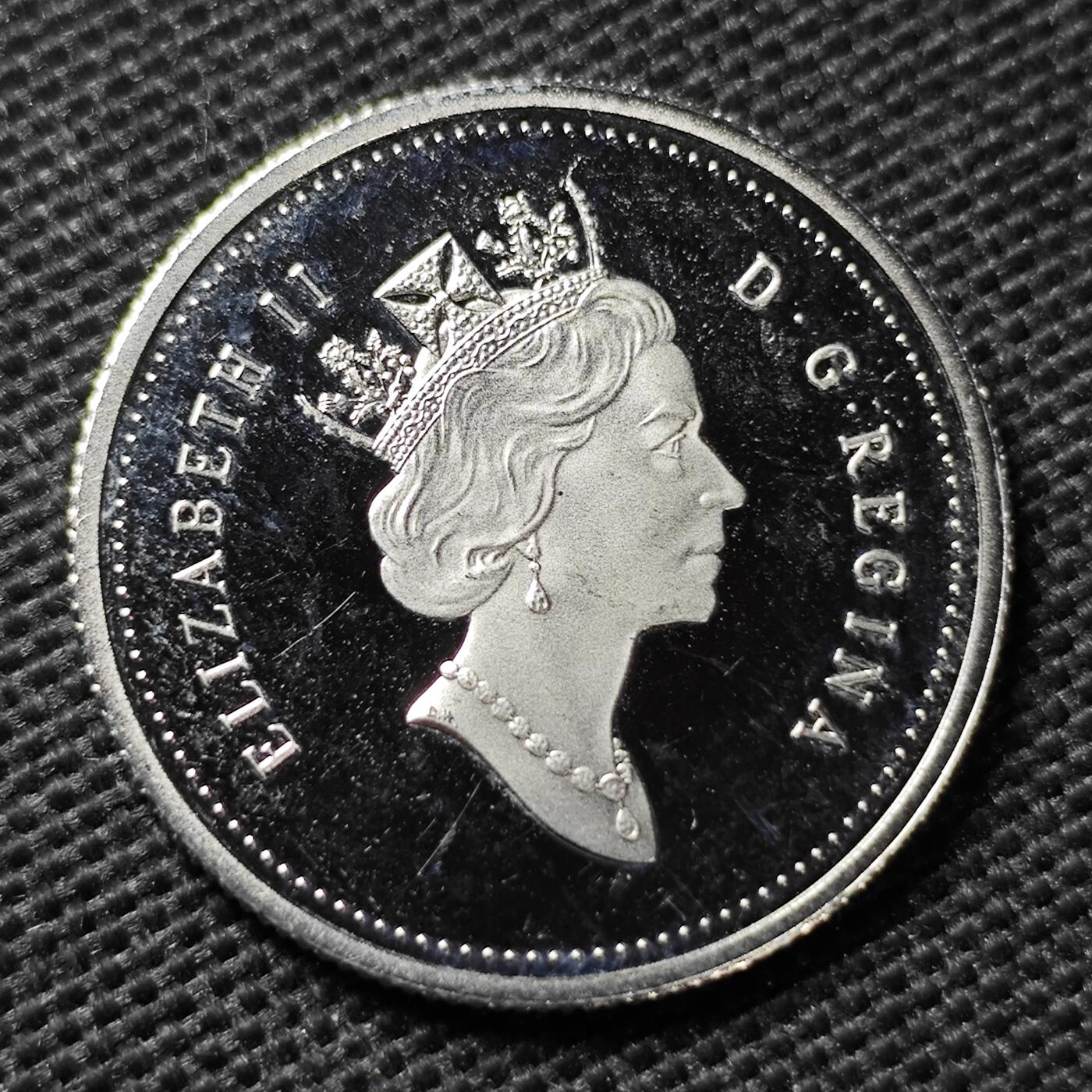 KK钱币收藏小铺  第361场  2月预留时间 周末发货  1995加拿大25分精制币