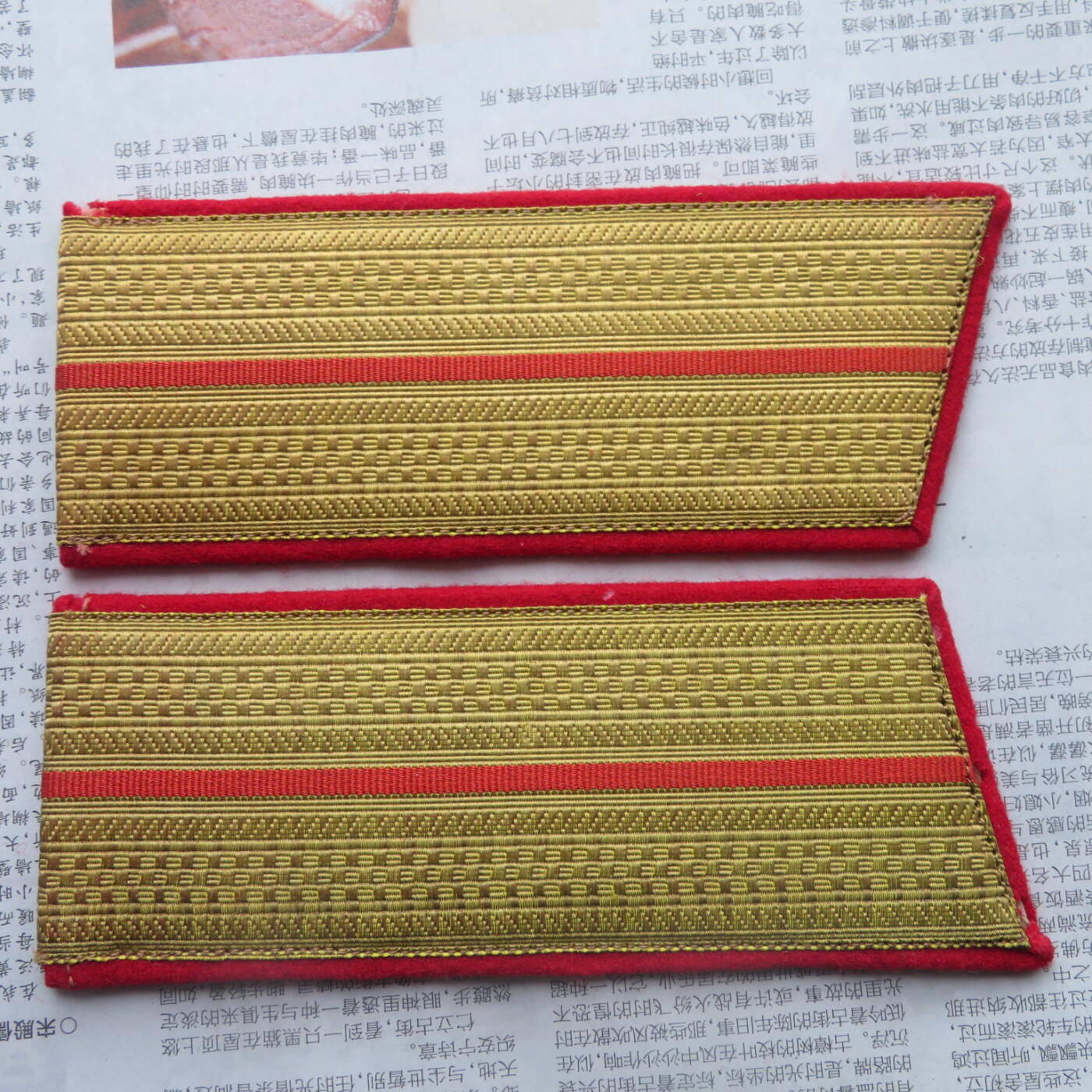 34--55陆军准尉大衣肩章一付（3号长度）（4）