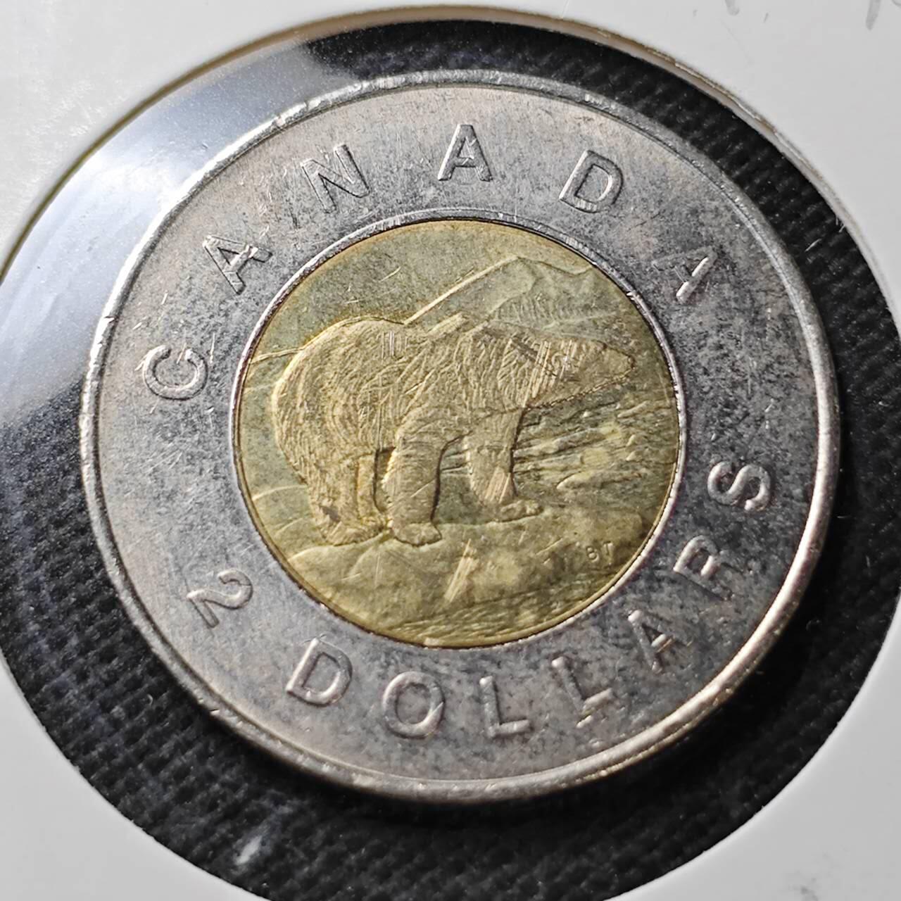 KK钱币收藏小铺  第373场  2月预留时间 周末发货  加拿大2元