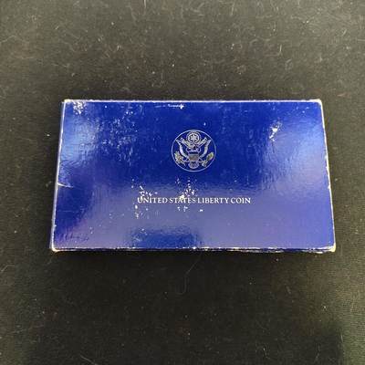 【全场包邮】纯粹捡漏拍479场（免费代拍第16场） - 美国1986年自由女神像建立100周年精制纪念银镍2枚全套-盒证全