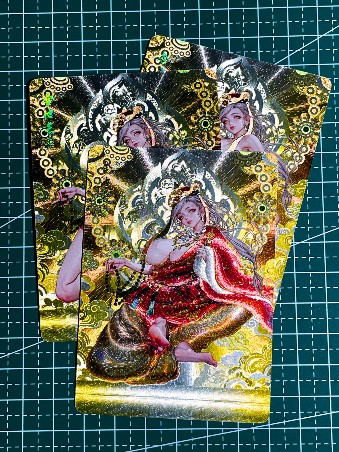 显眼宝36期 11月14日晚22:00截拍 佣金1起 可寄存～ 燎原卡牌 焱卡文化  罐儿 幻西游   金池长老  一套3张 粗闪工艺 63*88