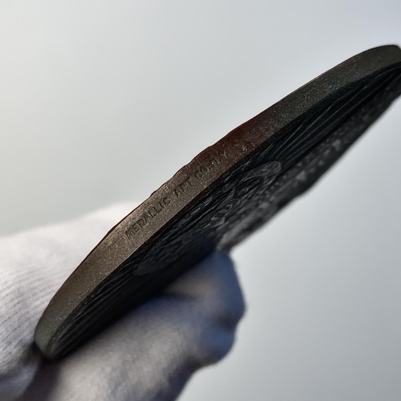 掌中浮雕-藏着的欧洲第042场 1925年美国一战老兵纪念大铜章，64mm，110g，美国百年老章，少见品种