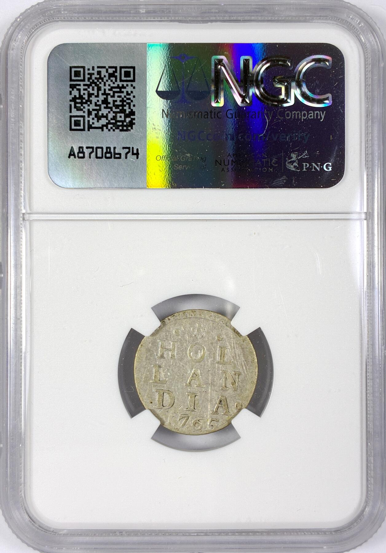 【雨安】【世界币章116期-评级币专场】2025-11-22 周六 19:30 保真【直播拍卖】 [评级欧洲] Netherlands 荷兰 共和国 荷兰省 2Stuiver 1765年  NGC-VF