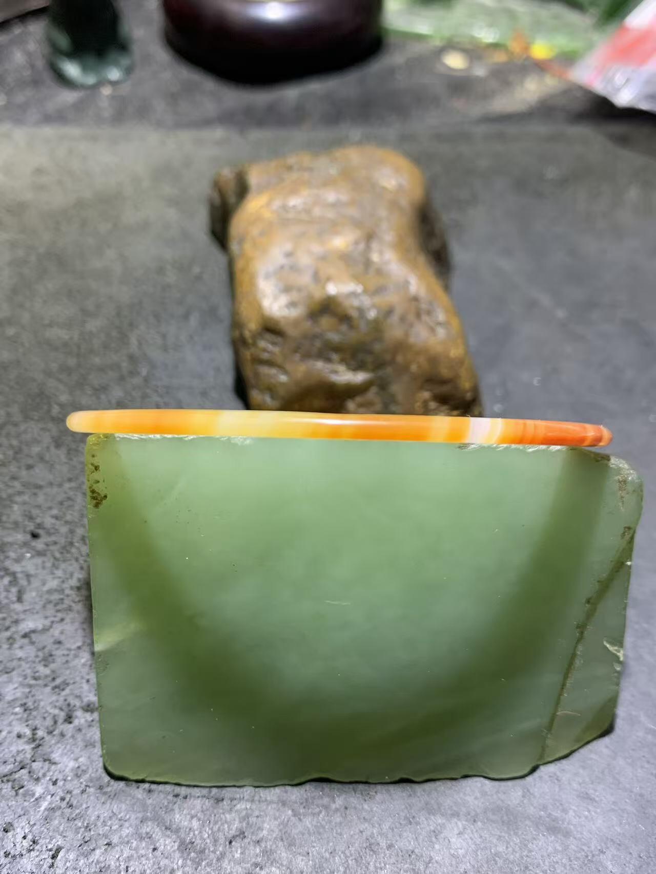 精美缠丝玛瑙条镯一只