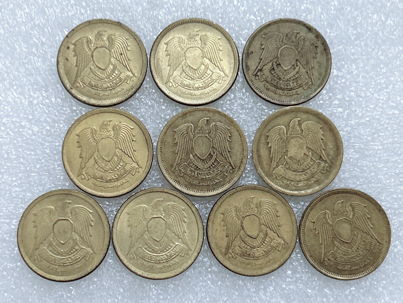 第一海外回流一元起拍收藏 散集专场  第269期 埃及10米利姆硬币 10枚