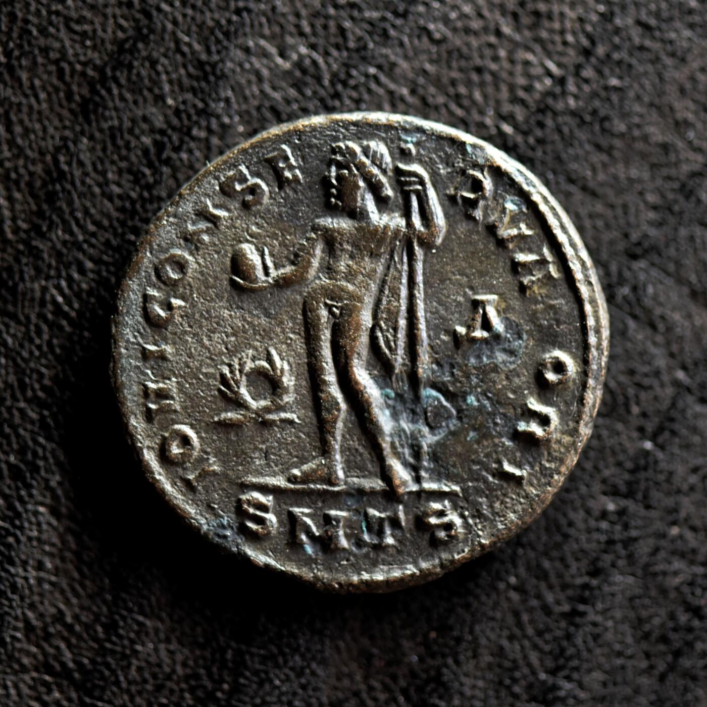 【良泉】第41期【自动场】11月27日晚19.30点开拍！86组，西方古代钱币专场 公元313年【古罗马】李锡尼 “朱庇特”富力 铜币，4.6克