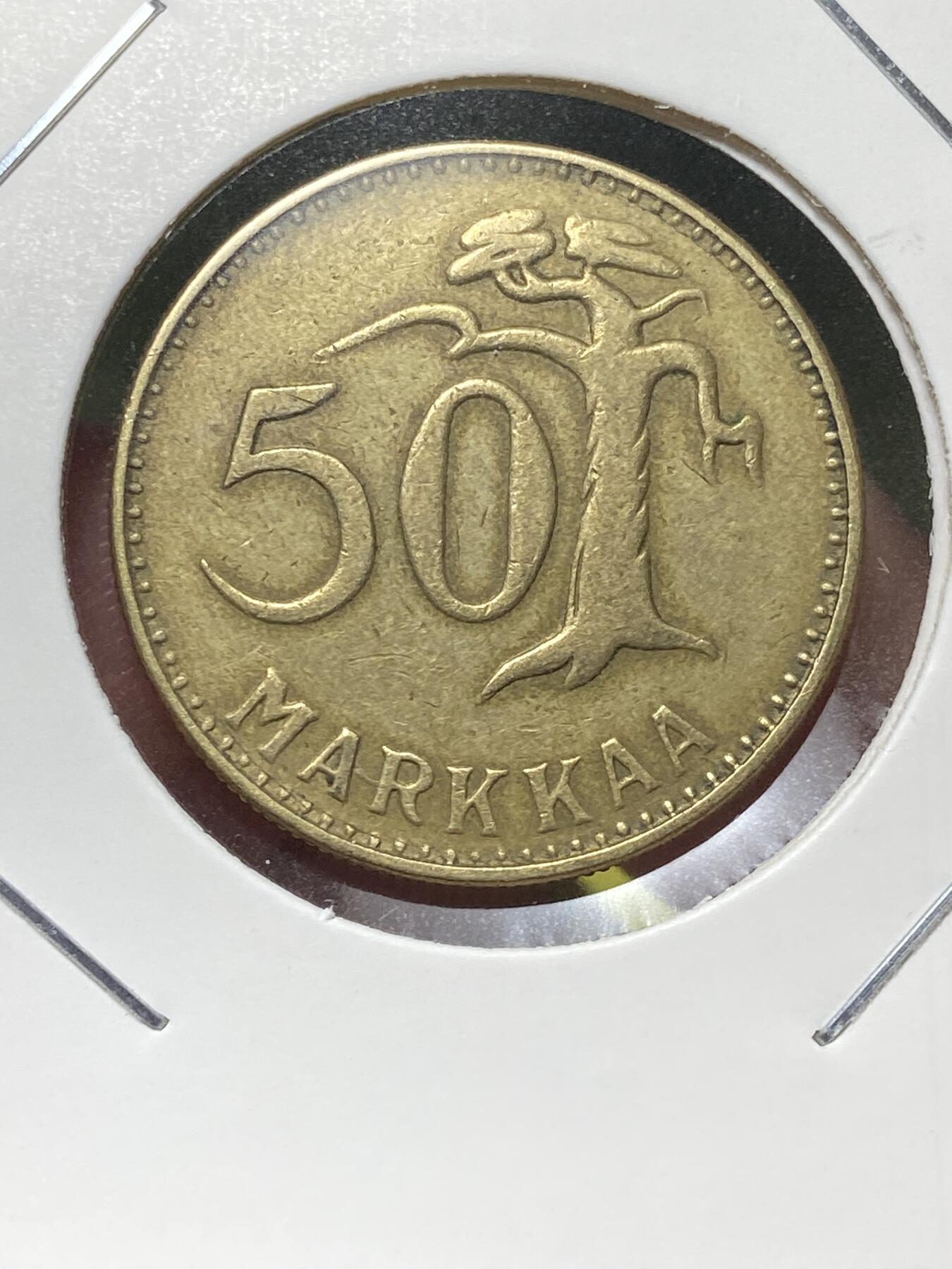 2025年第一百三十场(总第一百五十六场）外国好品纸夹散币场(免佣金) 芬兰🇫🇮1953年50马克(H标)