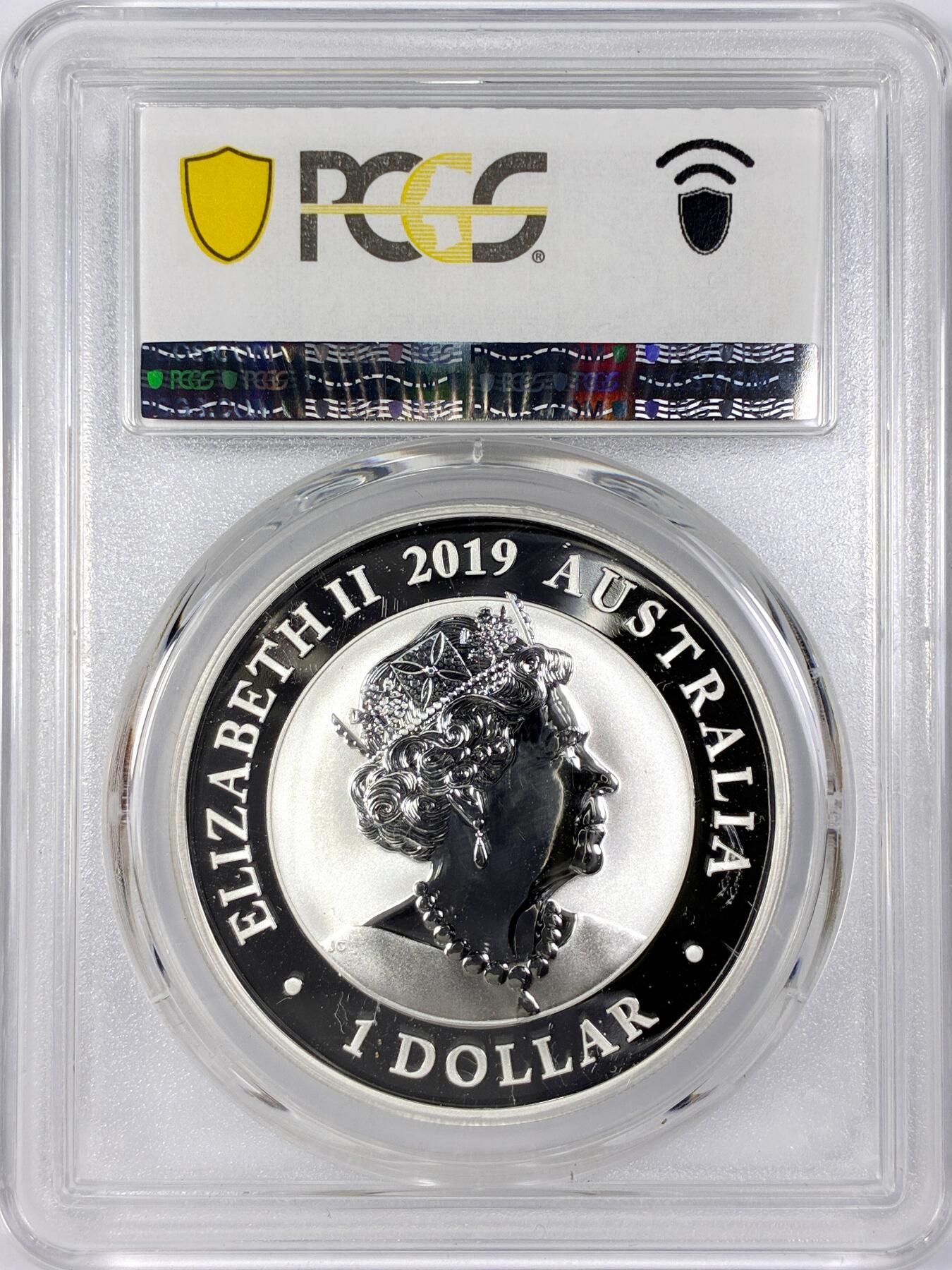 【雨安】【世界币章116期-评级币专场】2025-11-22 周六 19:30 保真【直播拍卖】 [评级现代] Australia 澳大利亚 投资银 天堂鸟 1盎司 2019年  PCGS-MS68