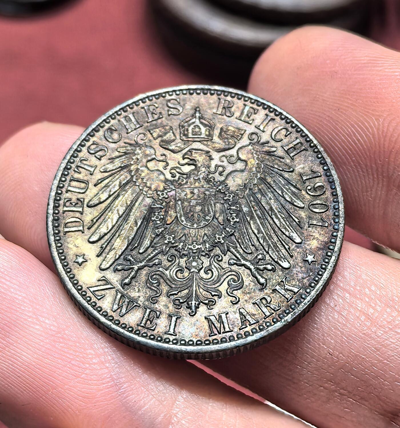 南宋泉阁俄币 外币 国币 专场第十九期 【送拍无额外佣金】 德国 1901年 普鲁士建国200周年2马克银币 好品 包浆醇厚