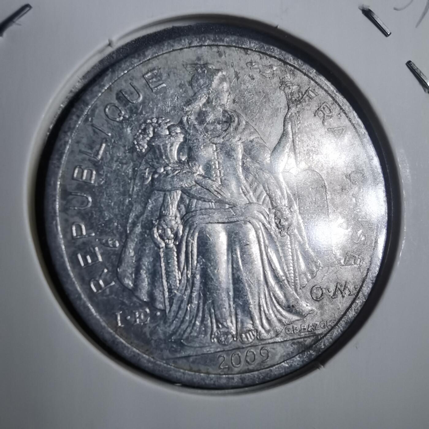 沼泽如烟--第907场 法属波利尼西亚2009年2法郎