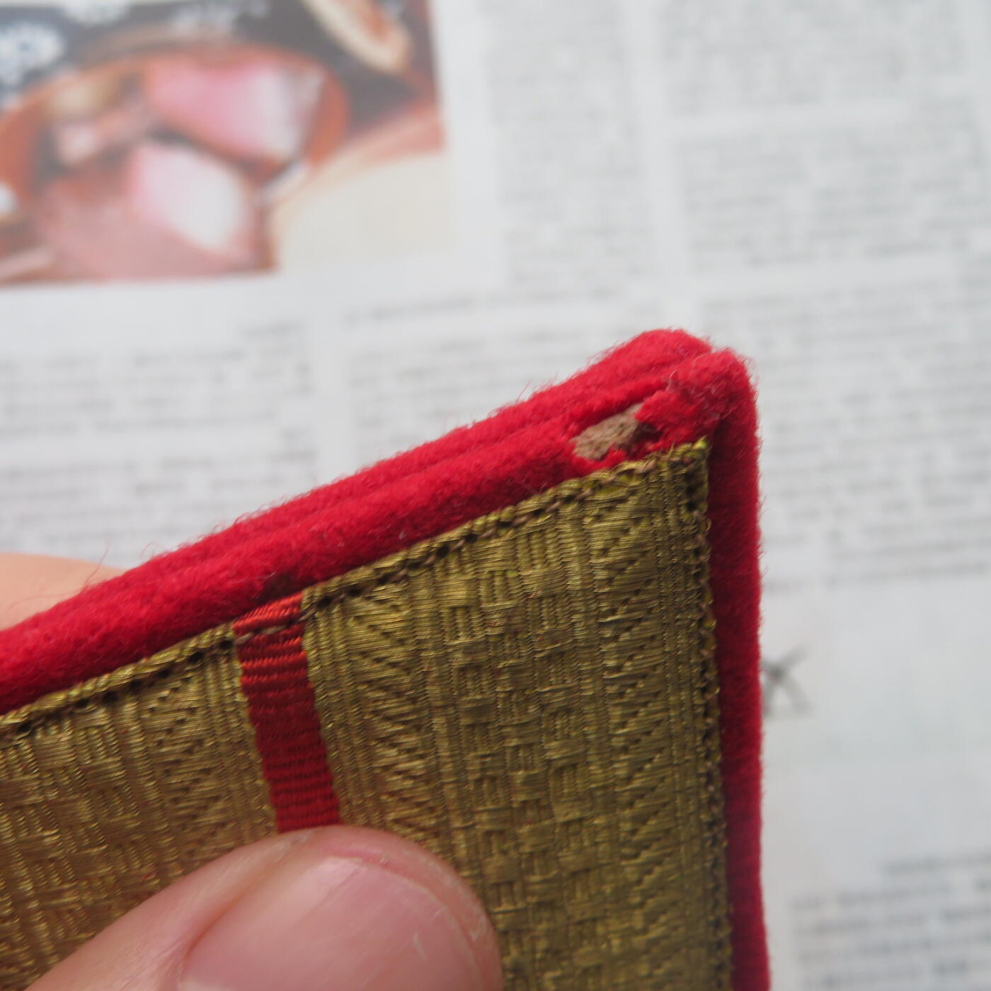 34--55陆军准尉大衣肩章一付（3号长度）（4）