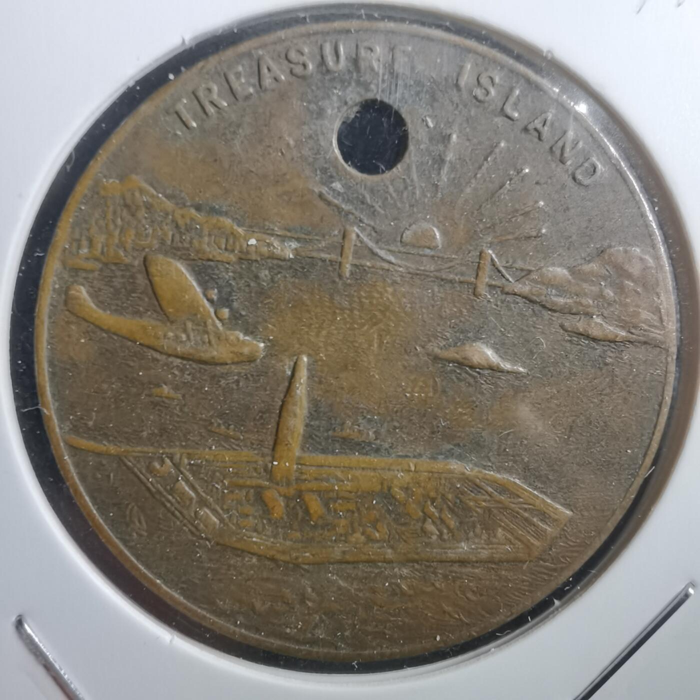 沼泽如烟--第907场 美国193 9年海湾大桥建成纪念章一牧原作挂件