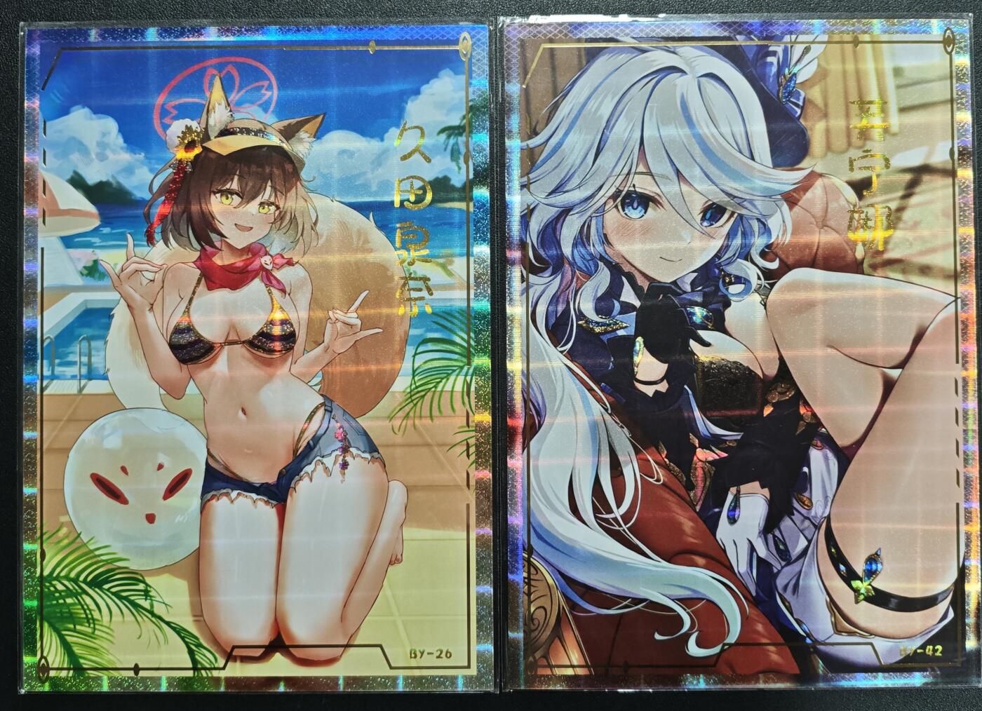 天玑星卡拍第139期《11.18周二截拍艳绝天下》持续收拍收评中 满赠卡需备注 久田泉奈 芙宁娜 动漫美女 A4大卡 两张