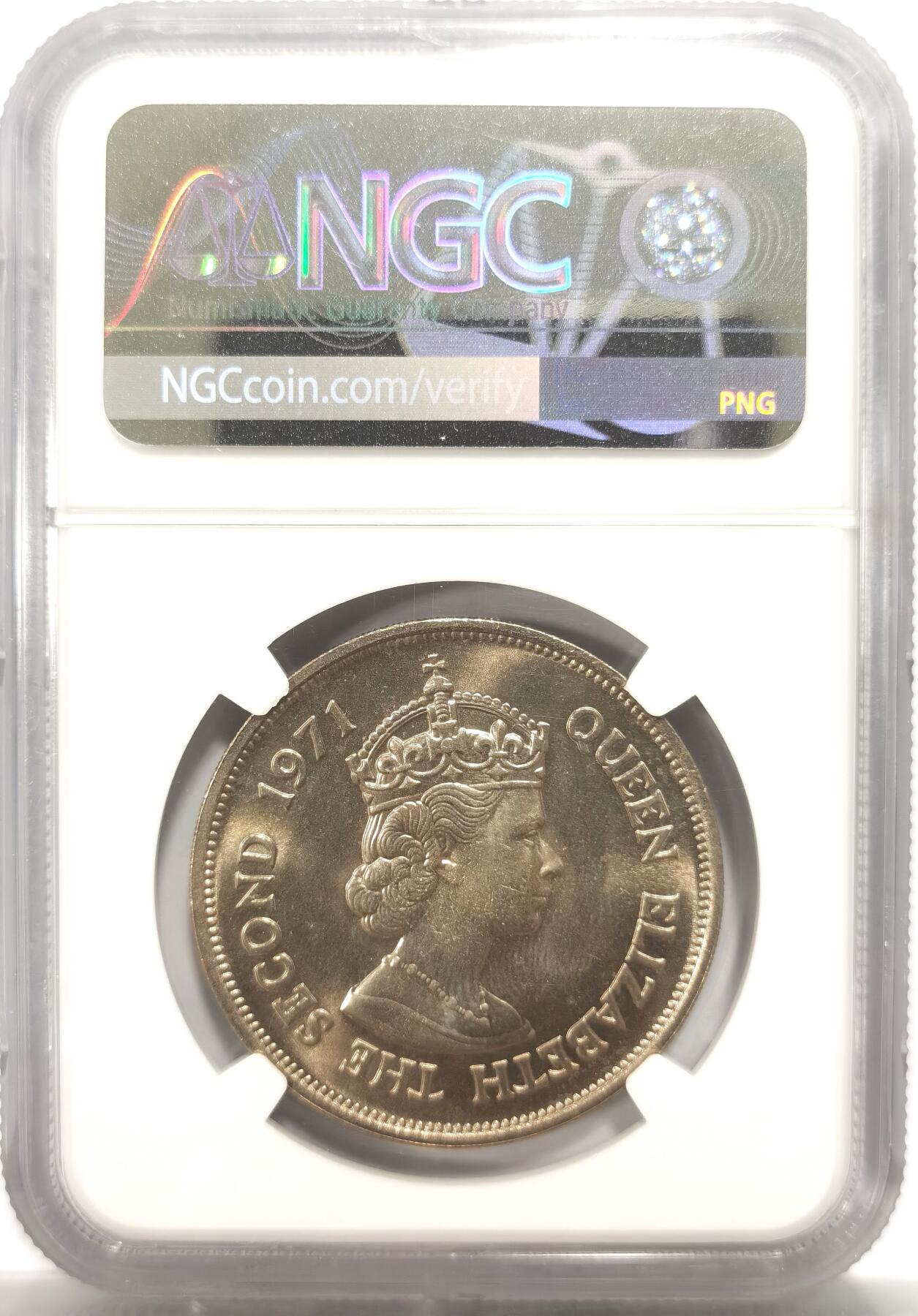 博洋堂世界钱币拍卖第147期（全场包邮） NGC MS65 毛里求斯1971年渡渡鸟10卢比纪念币 热门品种