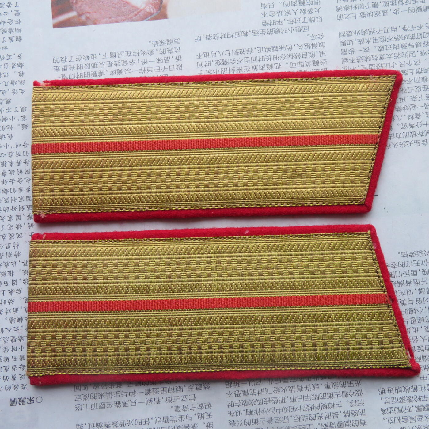 34--55陆军准尉大衣肩章一付（3号长度）（4）