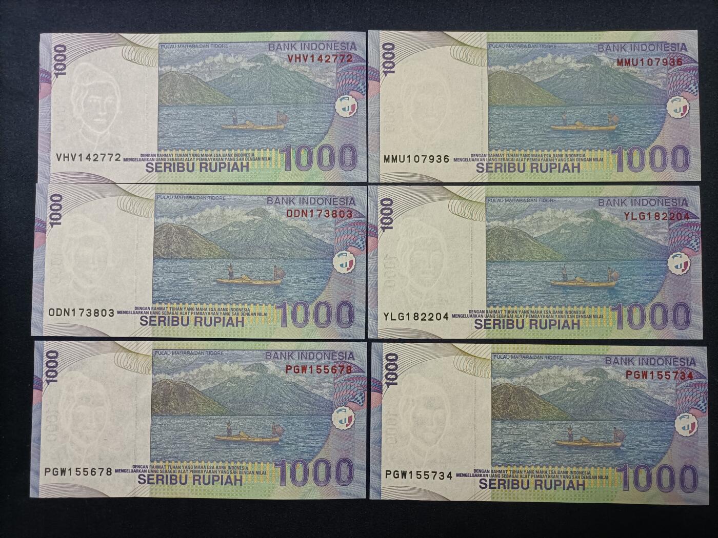 【游宝拍卖】乙巳蛇年89期 全场包邮 六六大顺特别场 印度尼西亚🇮🇩 UNC/AU