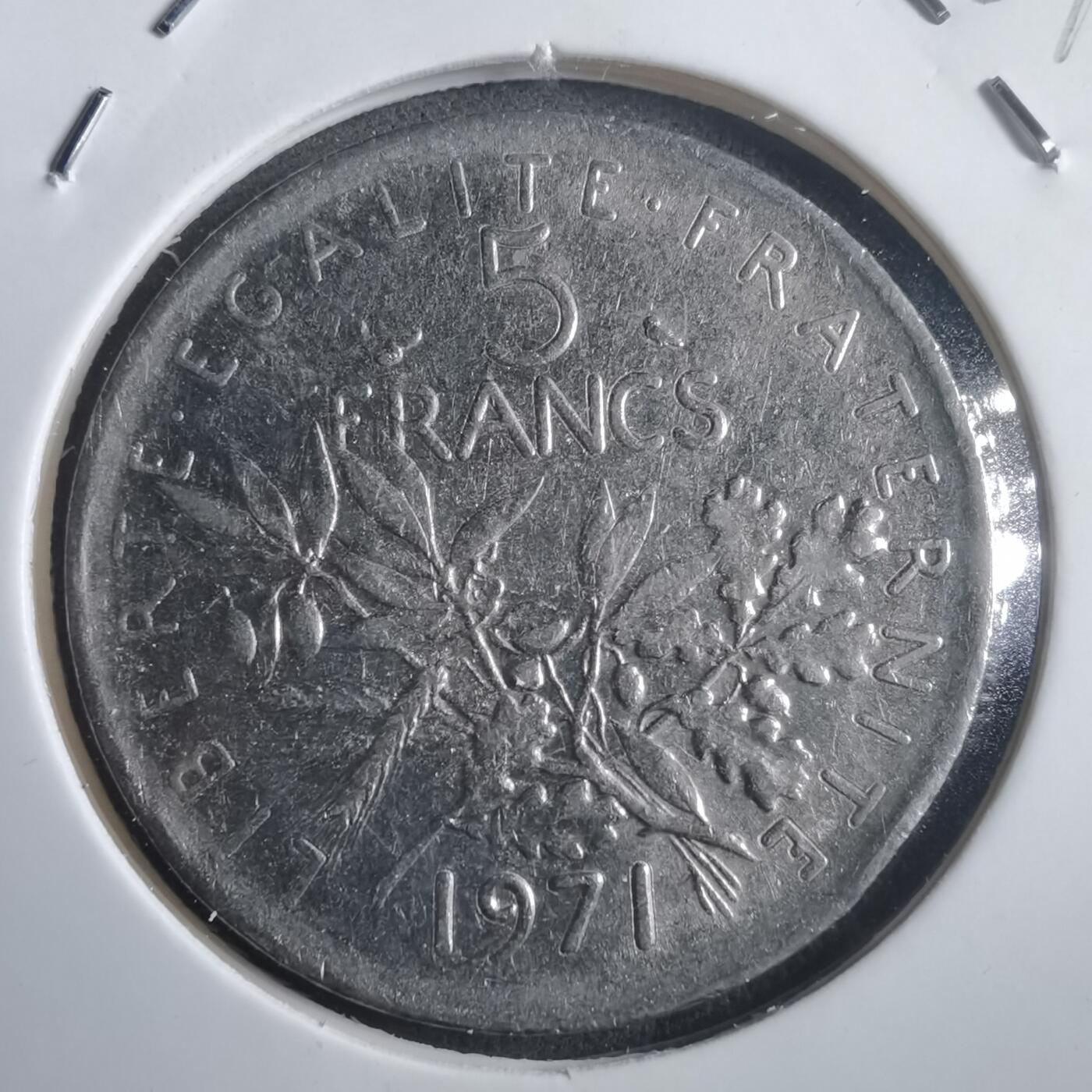 沼泽如烟--第907场 法国1971年五法郎