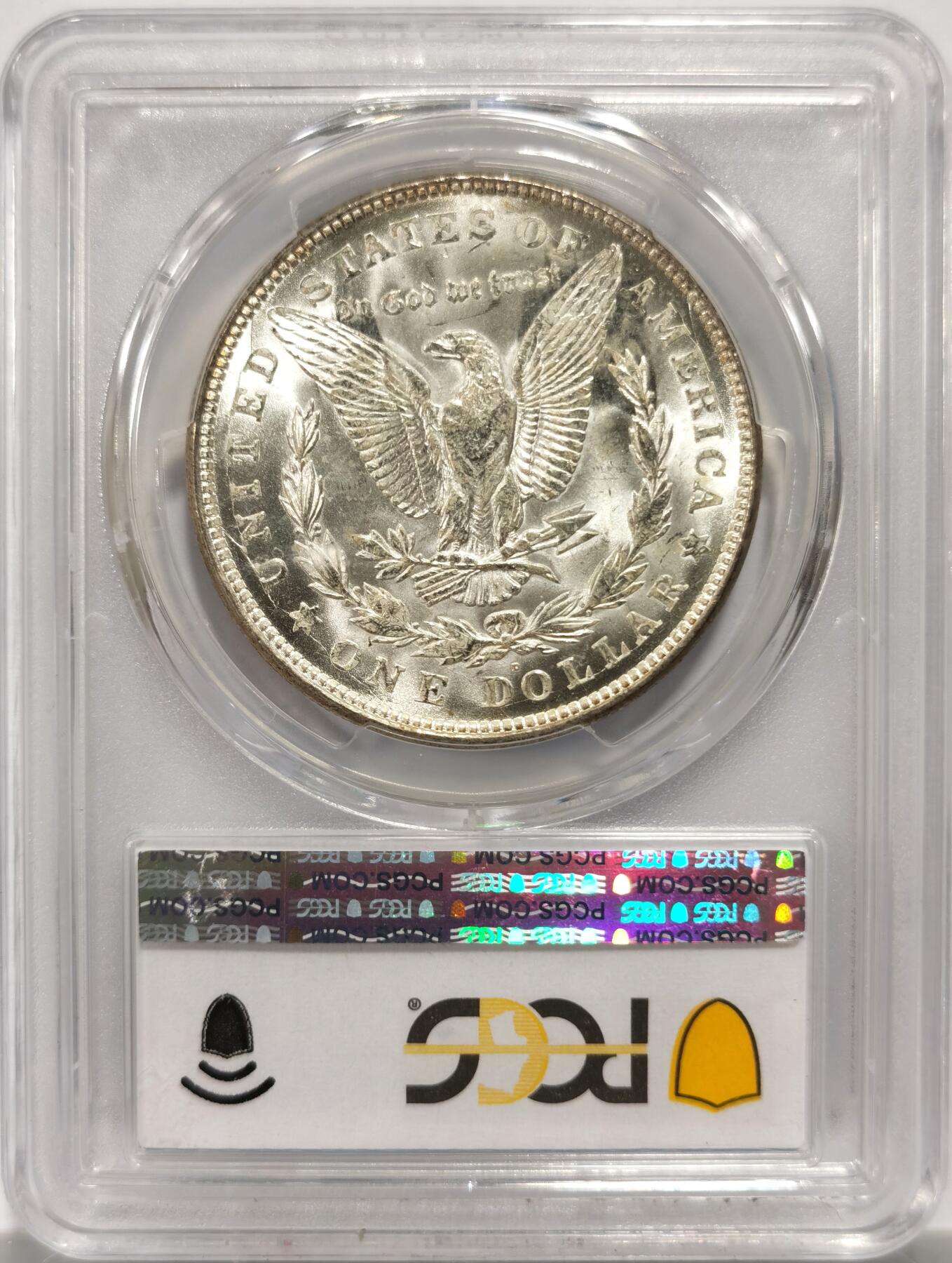 博洋堂藏家专场系列之美国钱币白金之夜专场暨第148期（全场包邮） PCGS MS65 美国1921 D 摩根 作为丹佛铸币厂历史上唯一一次铸造的摩根银元 此版别具有特殊的历史意义 作为充分流通的年份 获得一枚如此高分的钱币极为难得 麦稀奇所见最高分 不可多得的收藏品