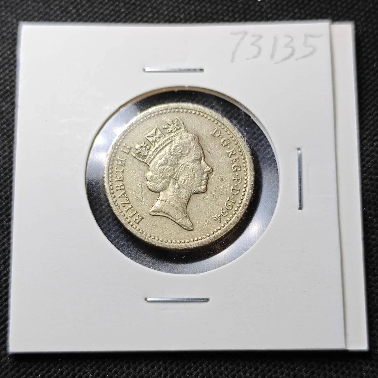 KK钱币收藏小铺  第373场  2月预留时间 周末发货  英国一镑 狮子