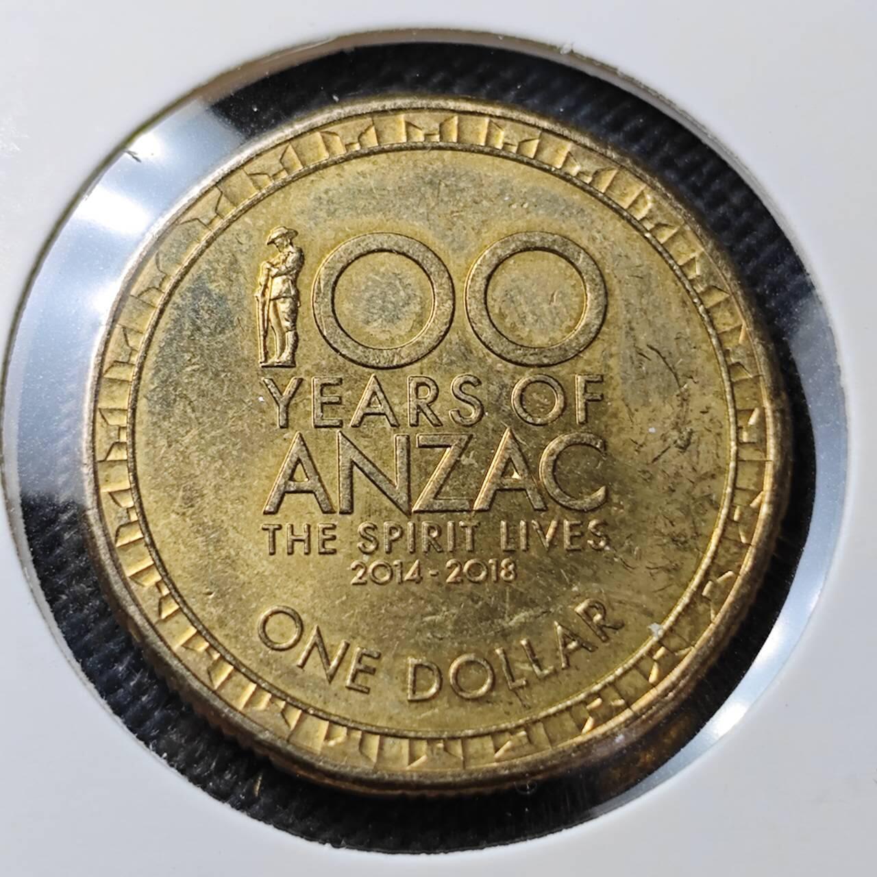 KK钱币收藏小铺  第373场  2月预留时间 周末发货  2018澳大利亚1元纪念币