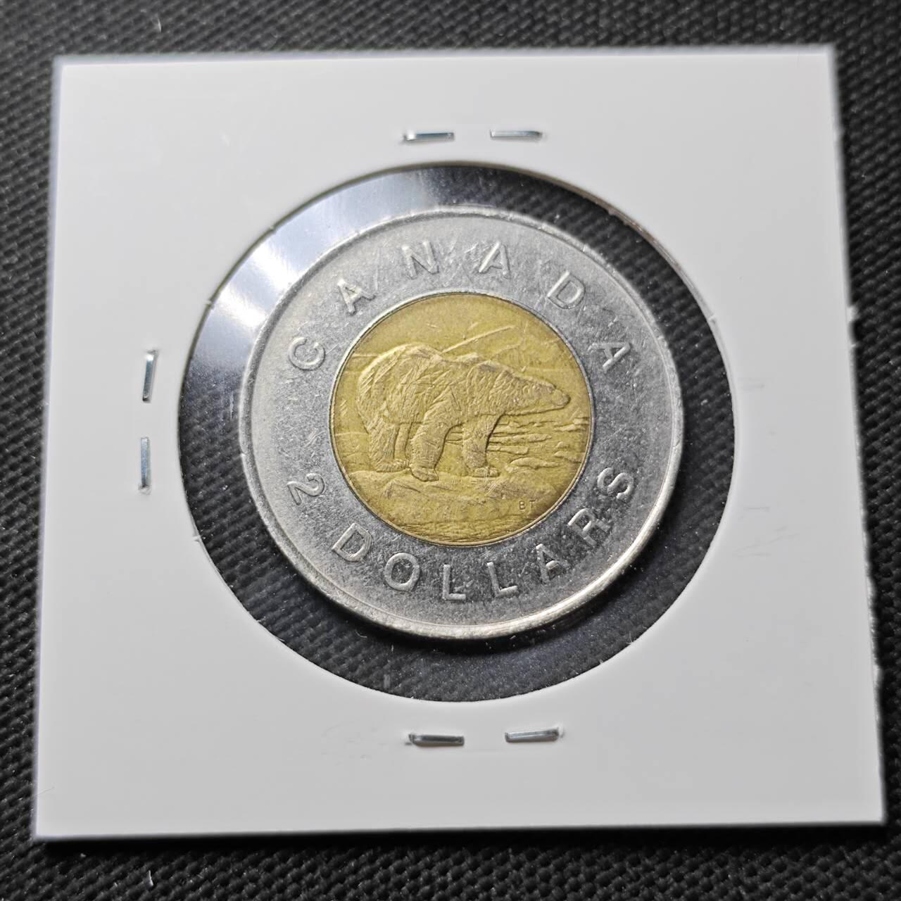 KK钱币收藏小铺  第373场  2月预留时间 周末发货   加拿大2元