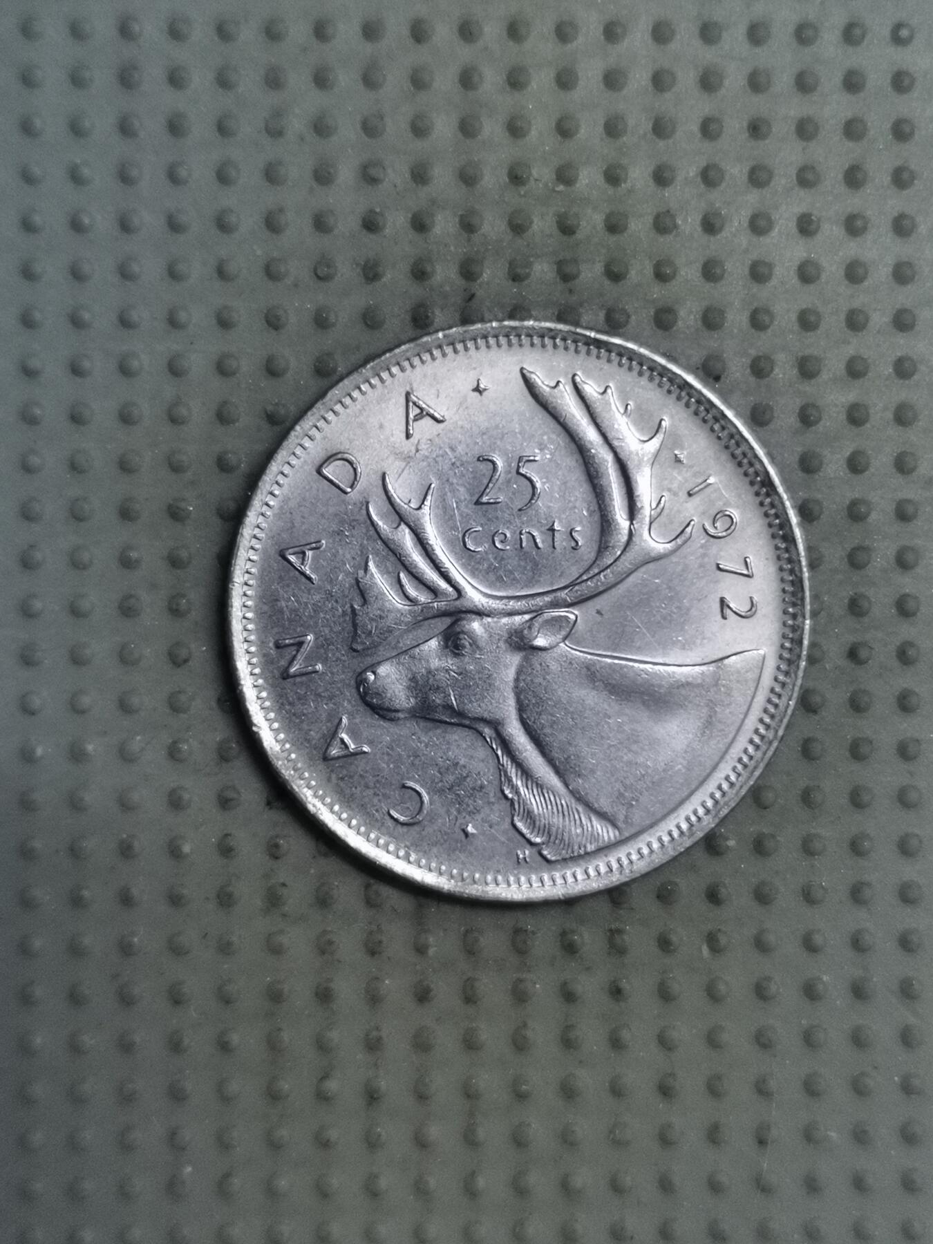 2025年第121场各国散币拍卖（总第121场） 加拿大1972年25分