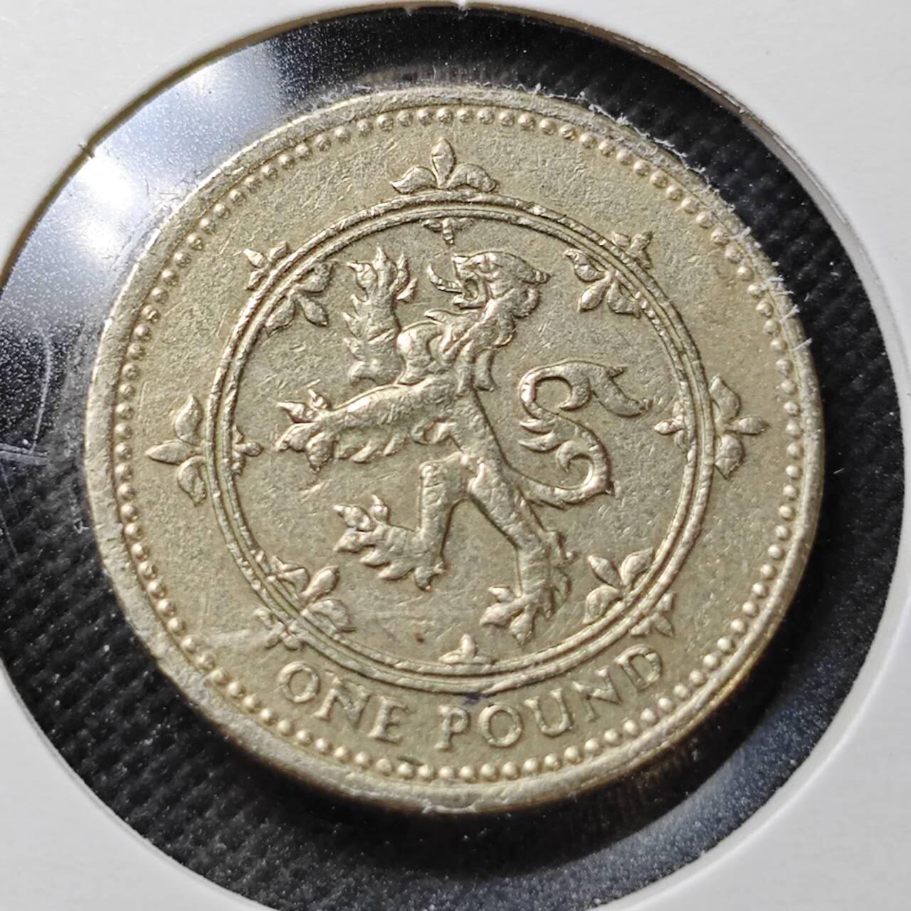 KK钱币收藏小铺  第373场  2月预留时间 周末发货  英国一镑 狮子