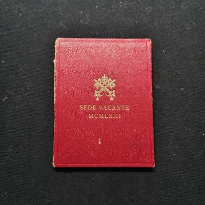 【全场包邮】纯粹捡漏拍479场（免费代拍第16场） - 梵蒂冈1963年500里拉宗座从缺（39.3毫米11克）官方卡装银币