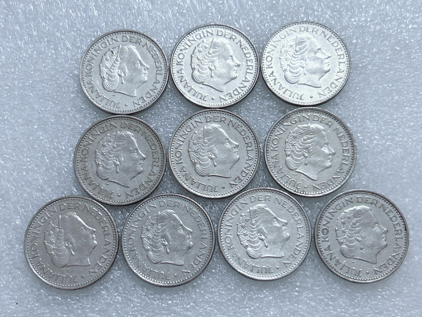 第一海外回流一元起拍收藏 散集专场  第269期 荷兰1盾硬币 朱丽安娜 10枚