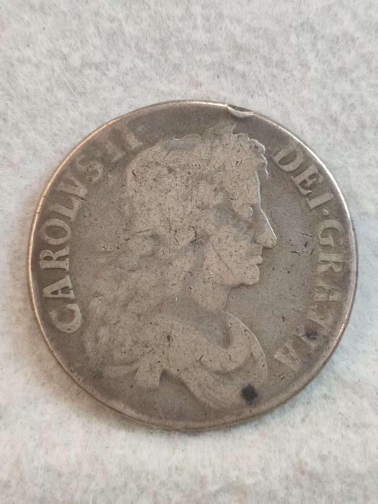 G&W世界散币，银币处理专场（第37场） 英国1676年查理二世1克朗  银币