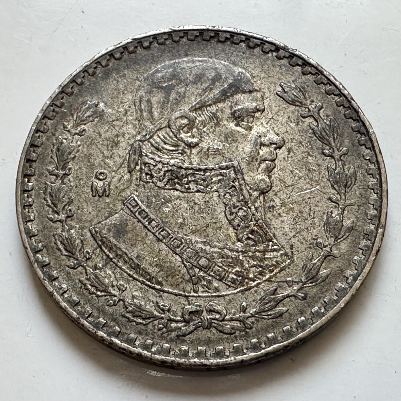 🌹外币初藏🌹🐯2025年第130场  每周二四六晚8️⃣点 接代拍 墨西哥1959年1比索低银大银币