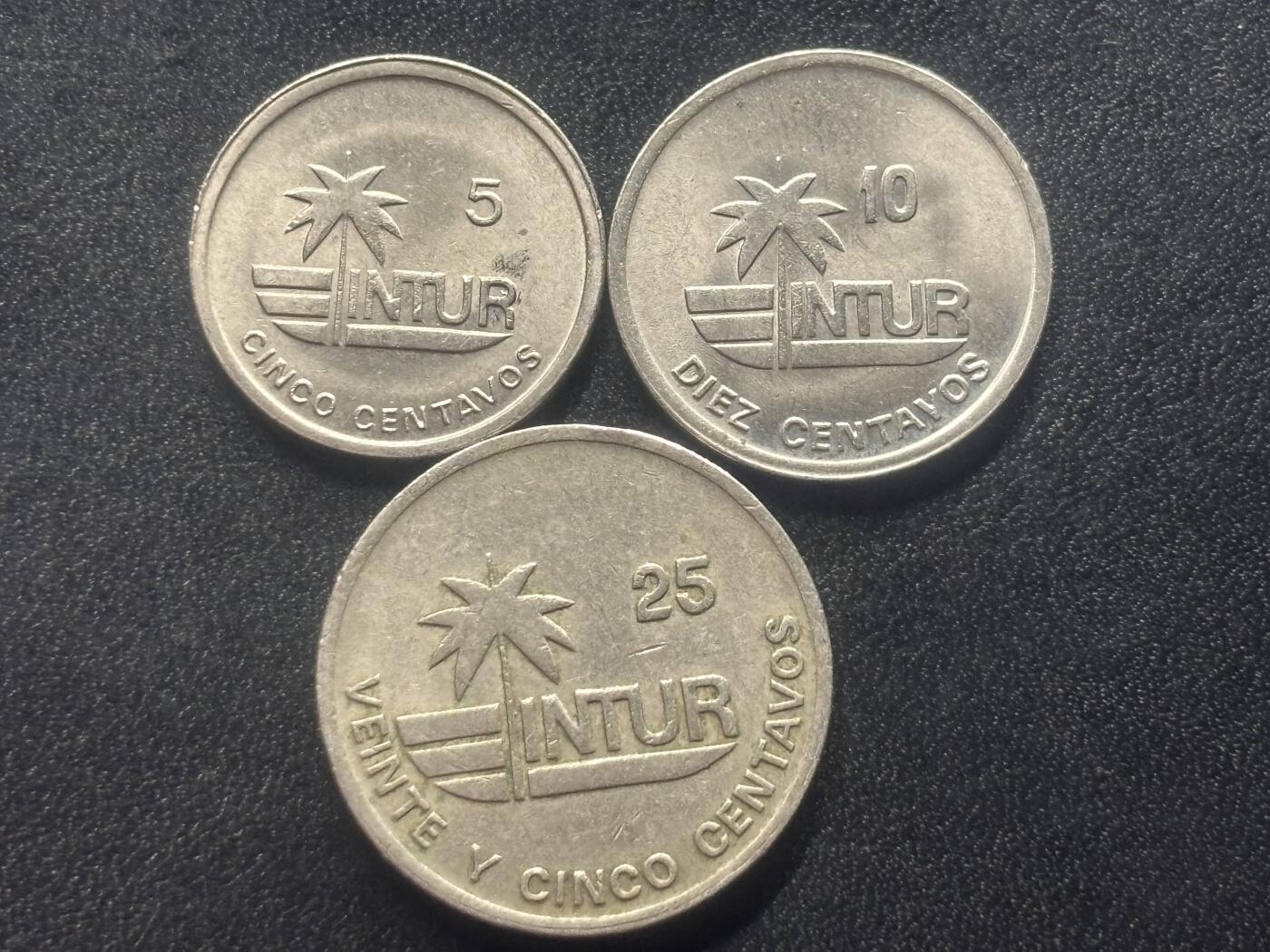 邮泉阁限时拍卖第三十六场 美洲硬币专场（硬币在国外。请付邮费6元。） 古巴1989年3枚