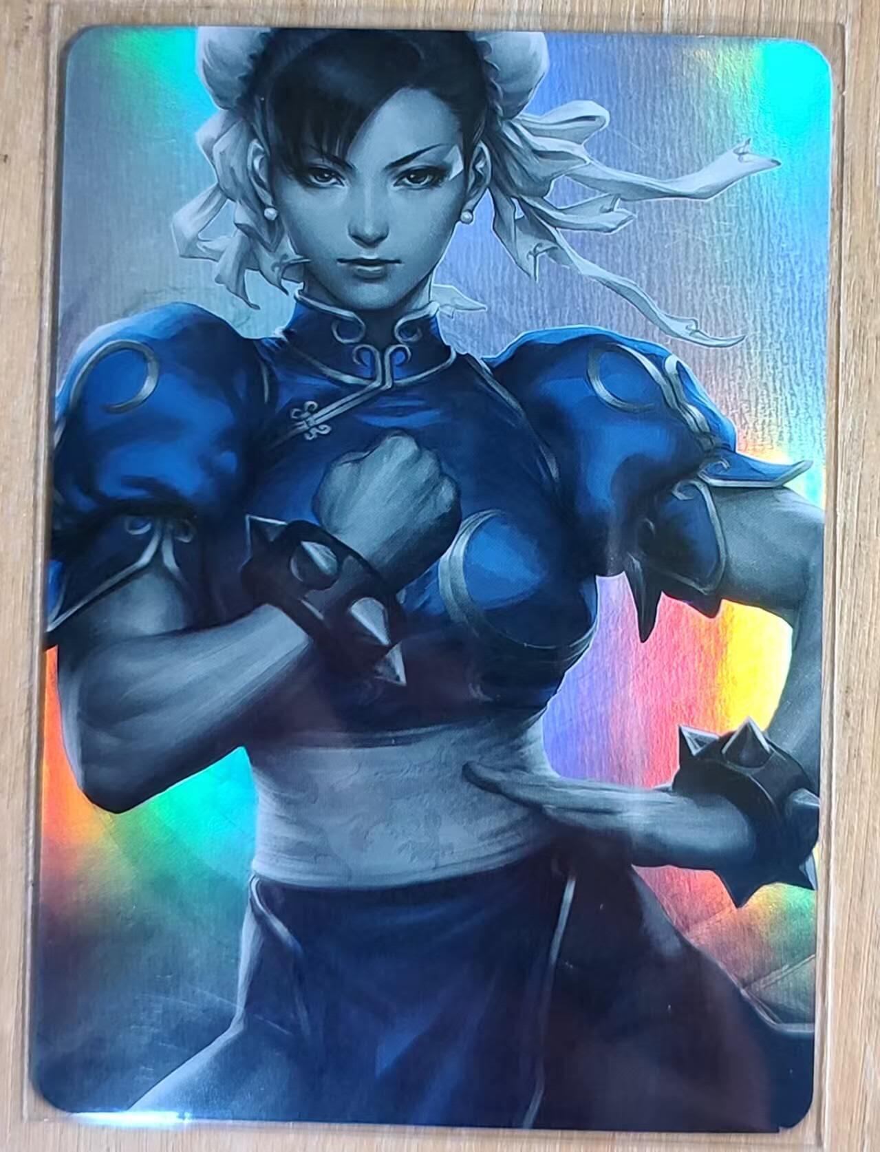 龙虎卡牌六四场 （无佣金，周六结拍，欢迎送拍） 彩闪 拳皇卡牌 春丽