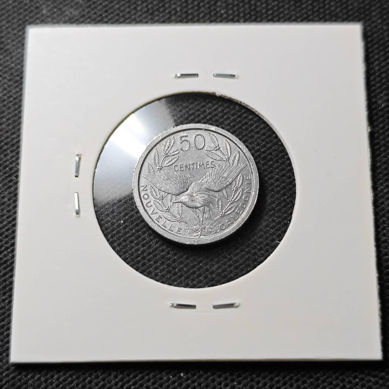 KK钱币收藏小铺  第374场  2月预留时间 周末发货  1949法属新喀里多尼亚50分 早年份