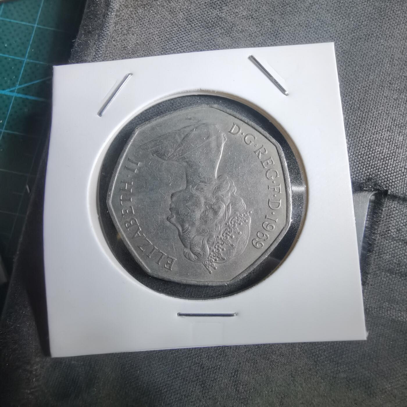 沼泽如烟--第908场 英国1969年50便士