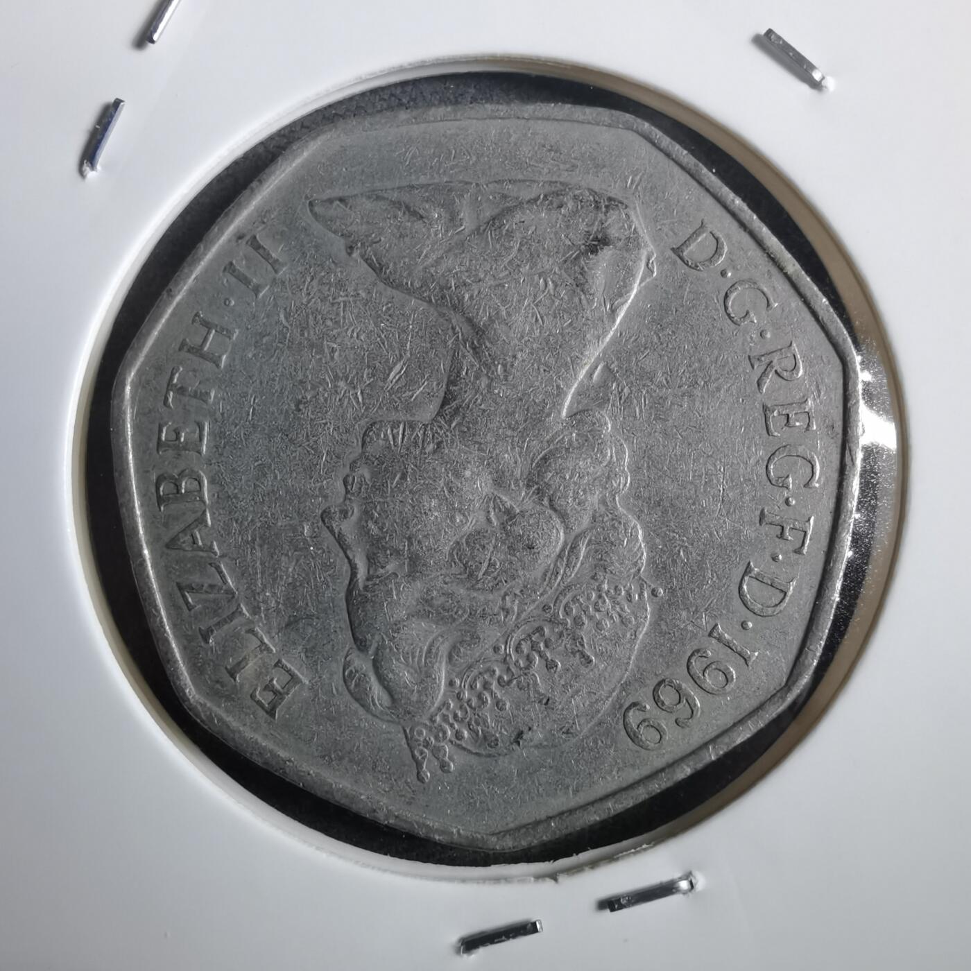 沼泽如烟--第908场 英国1969年50便士