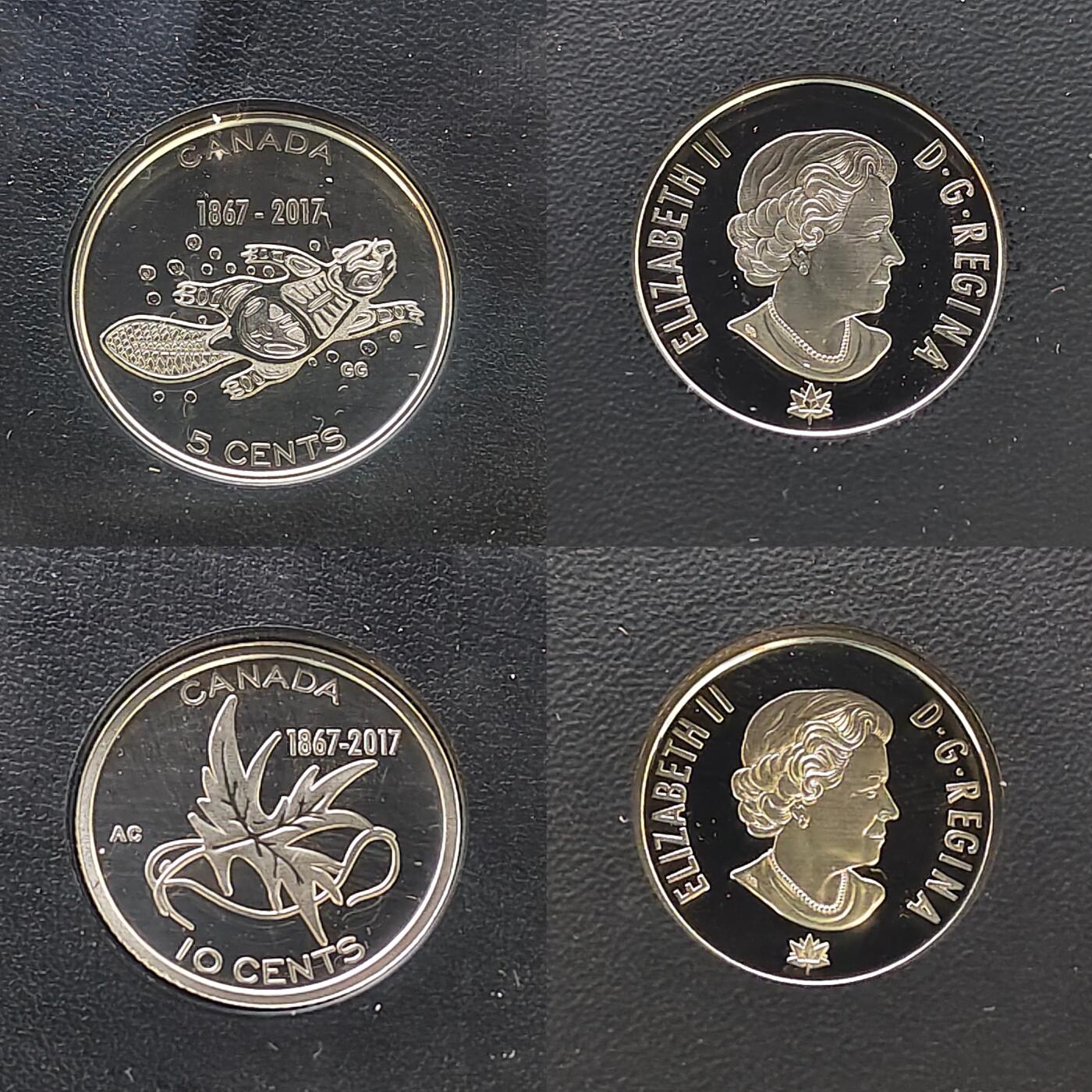 【全场包邮】纯粹捡漏拍479场（免费代拍第16场） 加拿大2017年联邦150周年彩色精制纪念套币-含联邦150周年（36毫米23.2克）彩色精制999纯银纪念币-盒证全