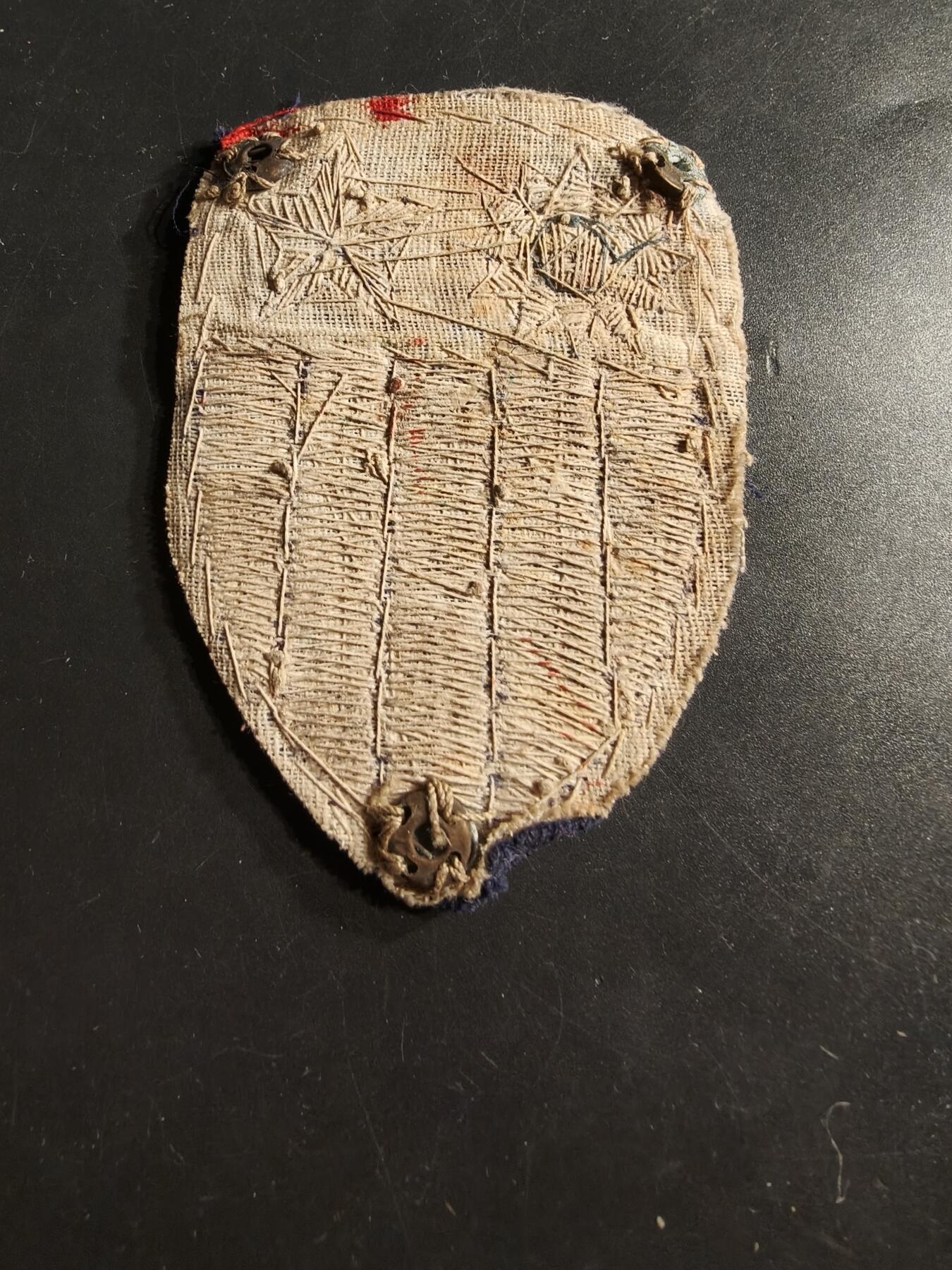 老王徽章第164期  美国二战中缅印战区臂章    军官金属丝刺绣版本