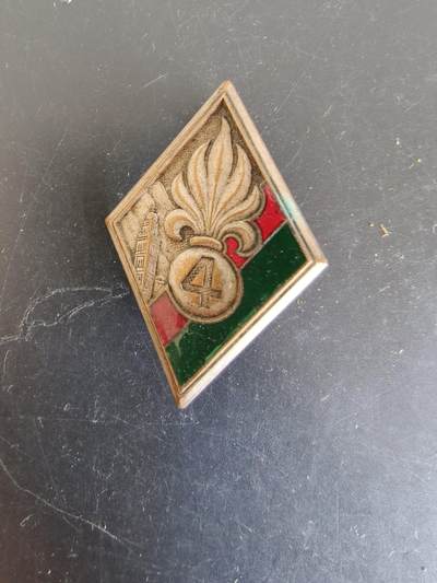 老王徽章第164期 -  法国外籍军团第4步兵团证章