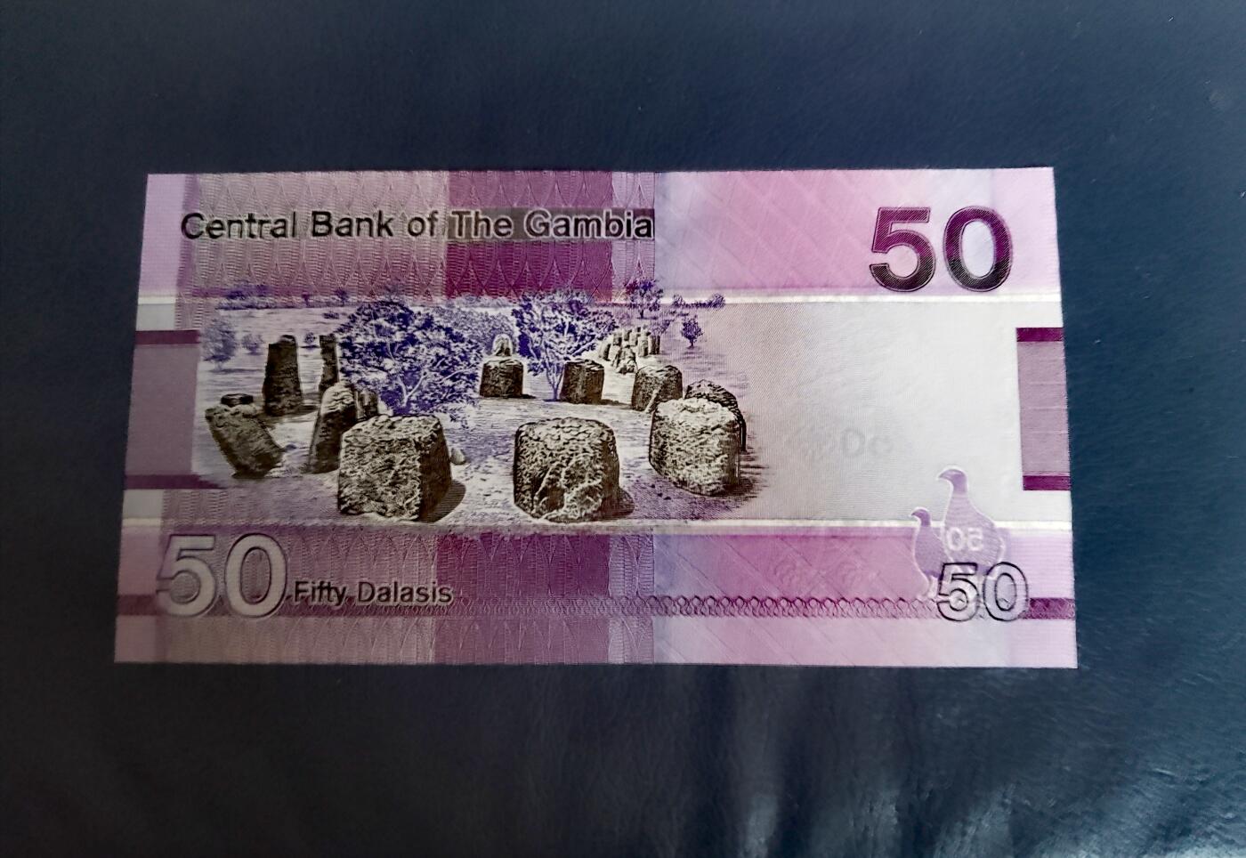全新冈比亚2019年A冠5、10、20、50、100、200达拉西靓品纸币6枚一组