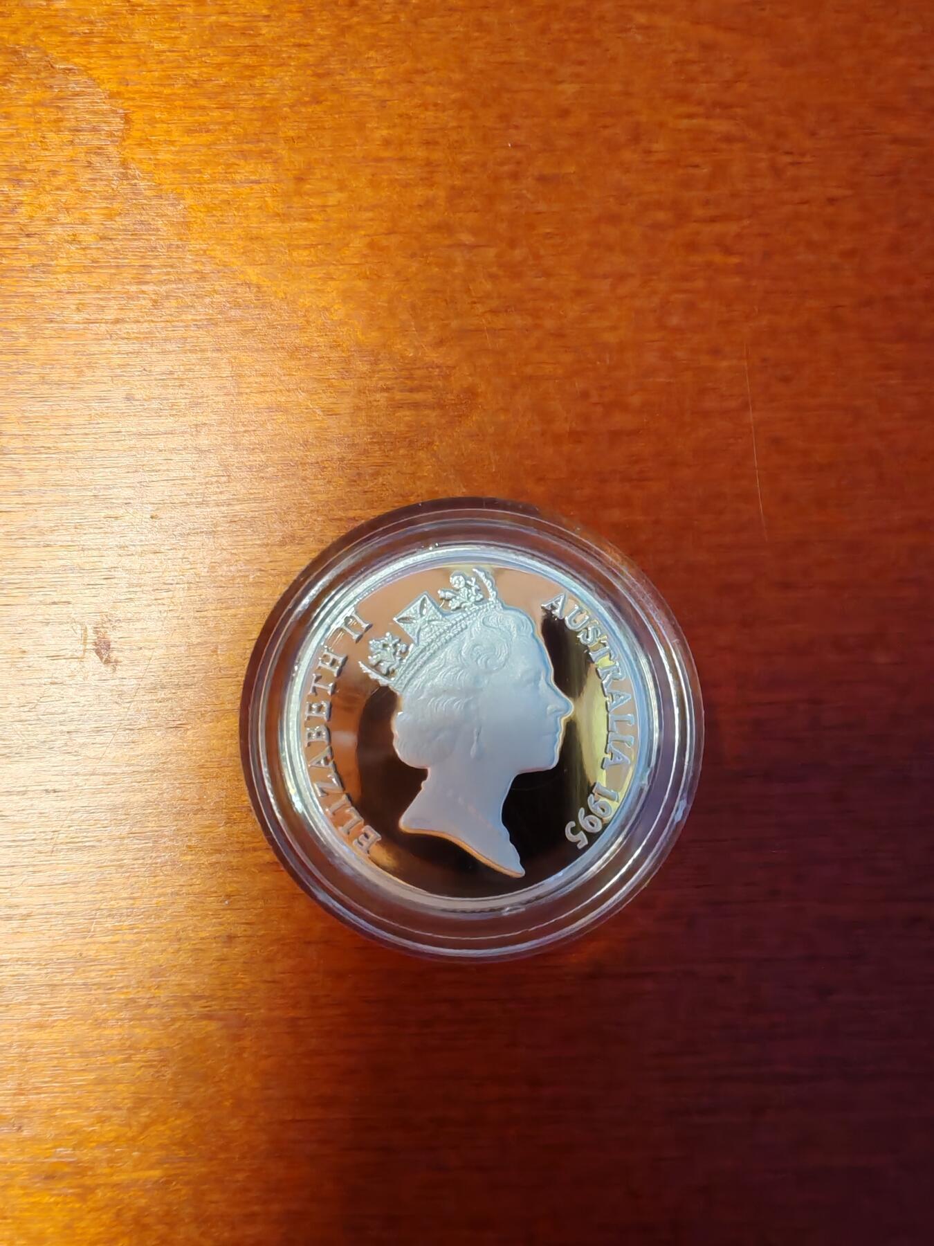 长老汇蛇年精选第七十五场拍卖 获奖币！1995澳大利亚华尔兹马提尔达百周年1澳元精制银币，盒证全，2万枚