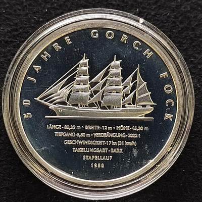 【全场包邮】纯粹捡漏拍479场（免费代拍第16场） - 德国2008年10欧元戈赫·福克二号（32.5毫米18克）精制纪念银币