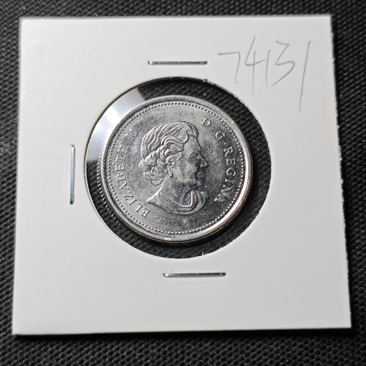 KK钱币收藏小铺  第374场  2月预留时间 周末发货  加拿大25分彩色纪念币